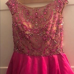 Sherri hill 00 fuchsia pageant prom homecoming